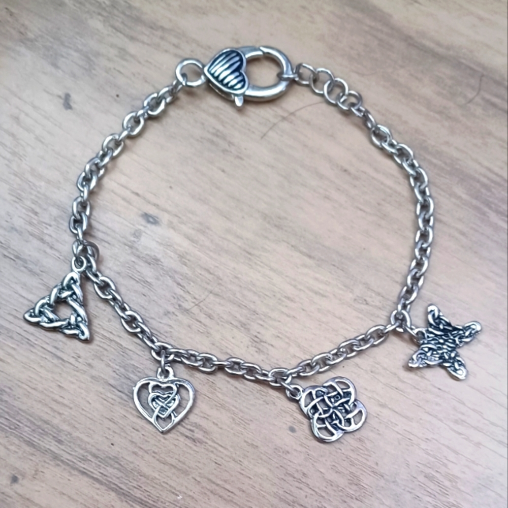 Celtic Charm Bracelet - silver